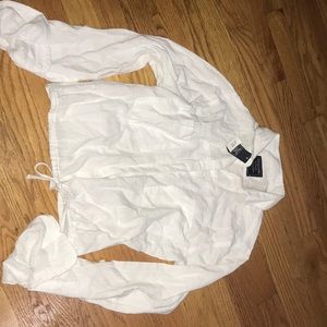 White button up summer shirt